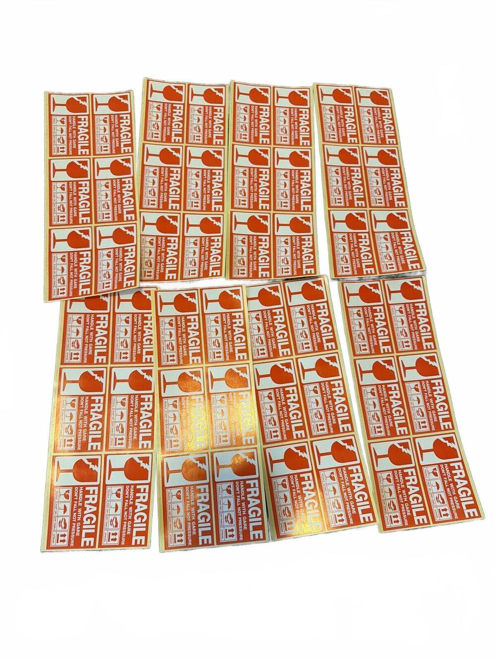 Fragile Handle With Care Stickers Pack of 48 - Shipping Labels for Packages